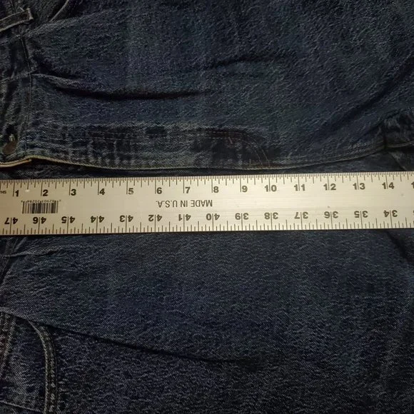 Vtg 80s USA Levis 921 S 18 (31x31 14" High Rise) Mom Tapered *Hemmed* Jeans A14 - Picture 11 of 11